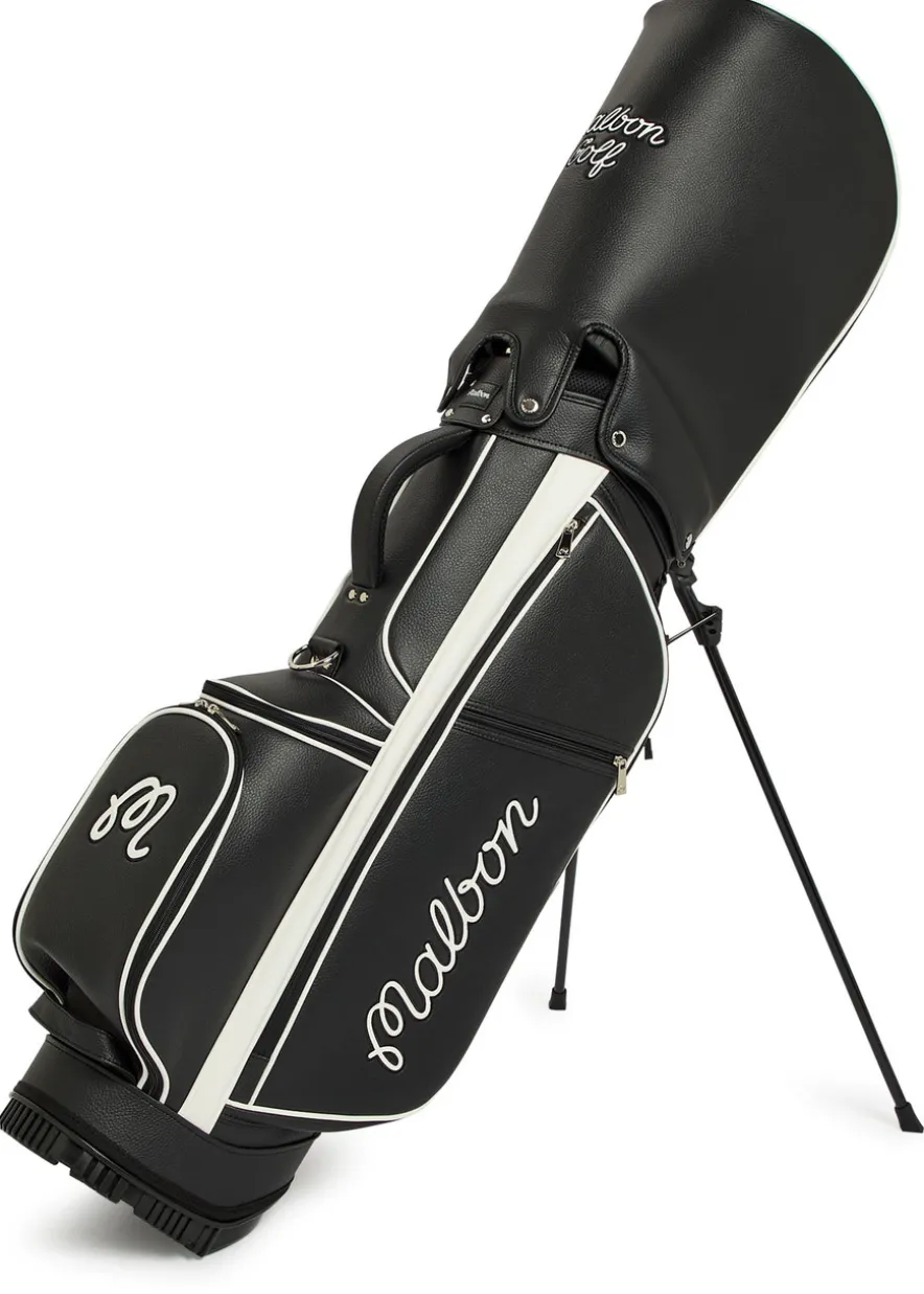 Malbon embroidered faux leather golf cart bag