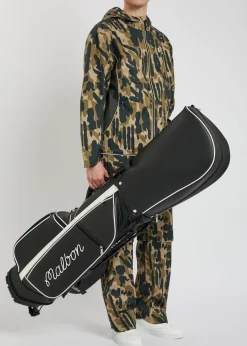 Malbon embroidered faux leather golf cart bag