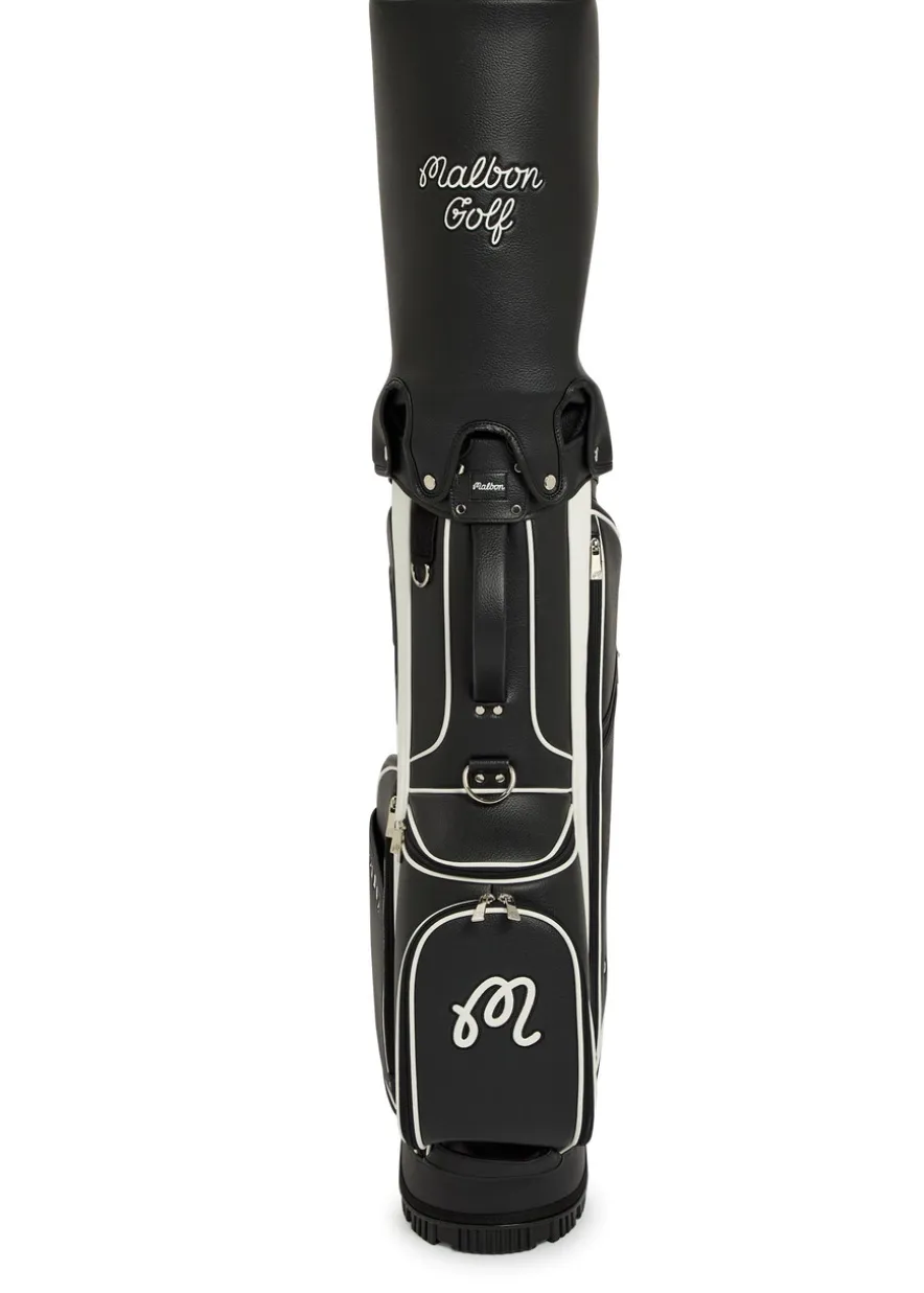 Malbon embroidered faux leather golf cart bag
