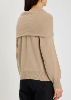 Malia layered-effect cashmere jumper