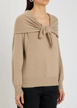 Malia layered-effect cashmere jumper