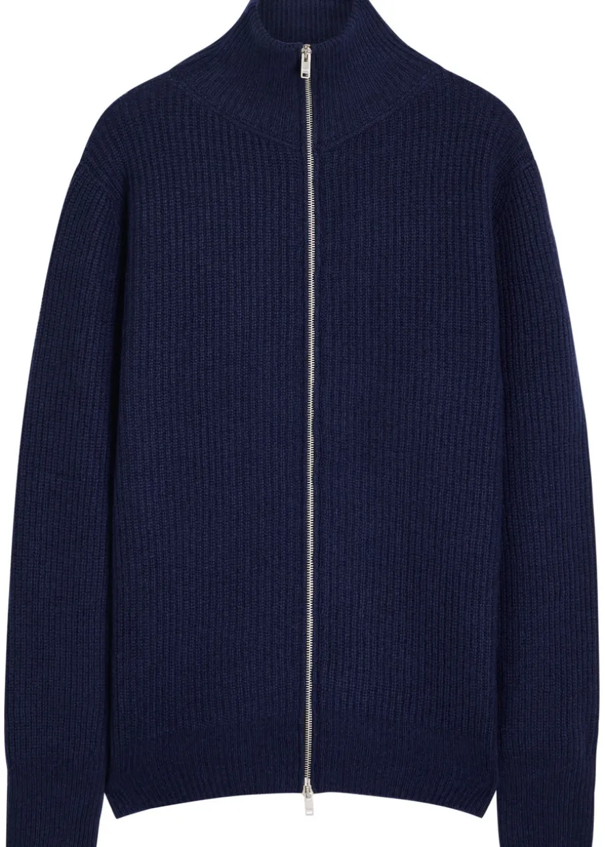 Mallam cashmere and wool-blend cardigan