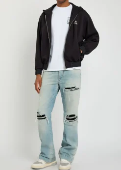 MA logo hooded jersey jacket