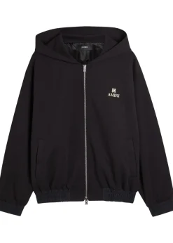 MA logo hooded jersey jacket