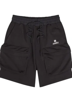 MA logo jersey cargo shorts