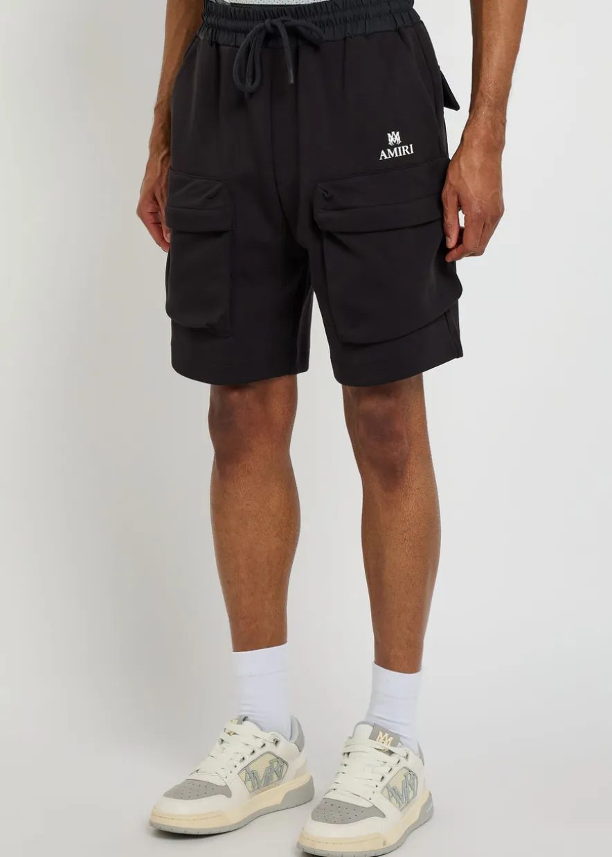 MA logo jersey cargo shorts