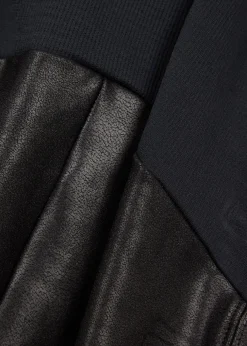 Mama faux leather maternity leggings