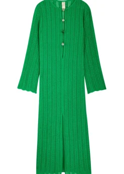 Mamu open-knit maxi dress