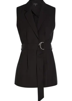 Mandi belted woven vest