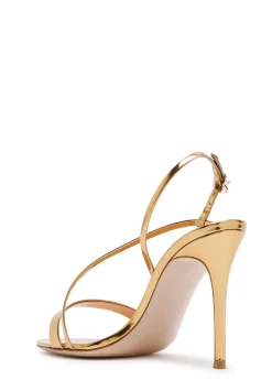 Manhattan 95 metallic leather sandals