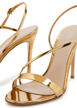 Manhattan 95 metallic leather sandals