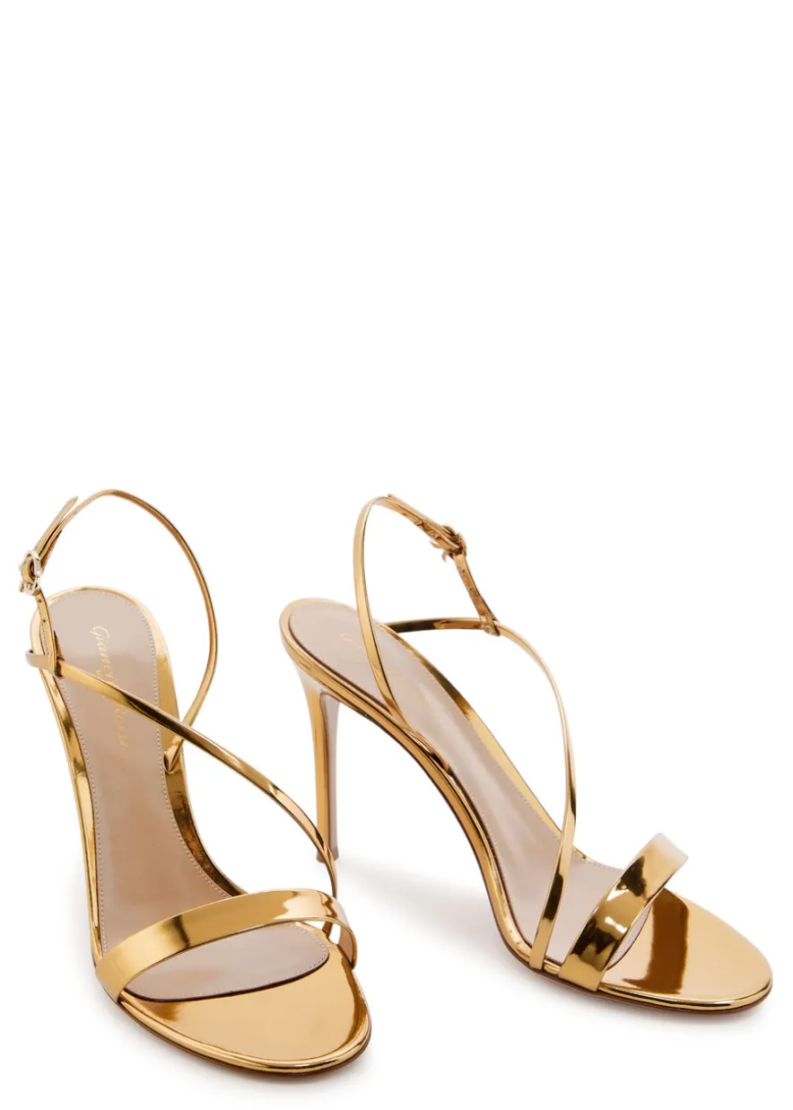 Manhattan 95 metallic leather sandals