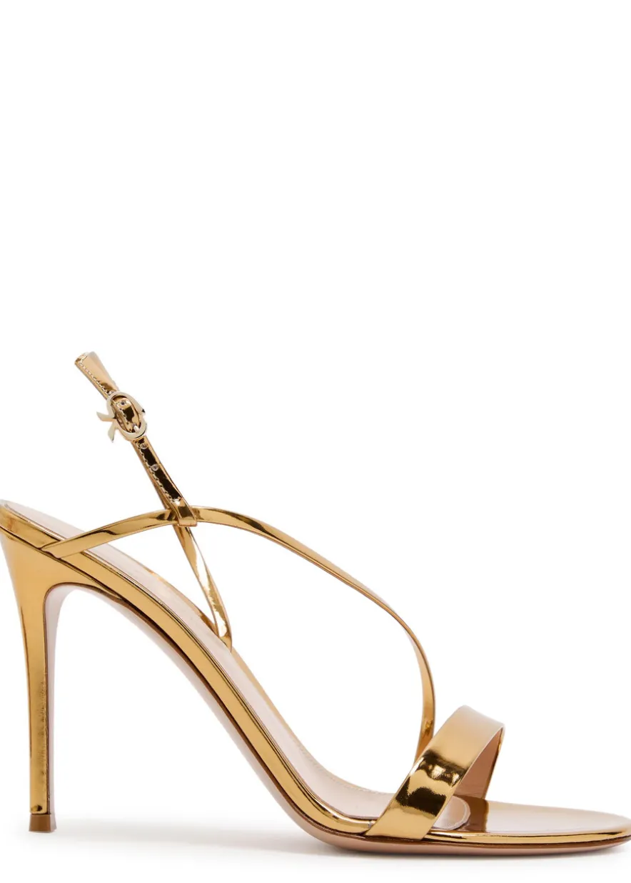 Manhattan 95 metallic leather sandals
