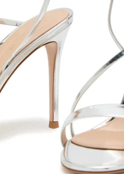 Manhattan 95 metallic leather sandals