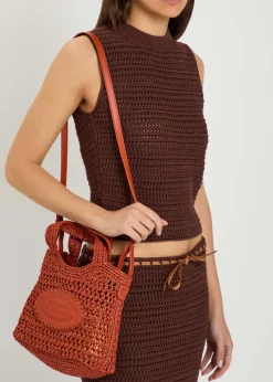 Manici mini raffia top handle bag