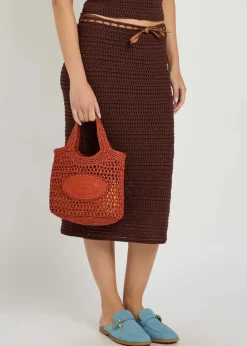 Manici mini raffia top handle bag