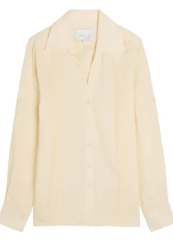 Manly Guayabera pleated linen shirt