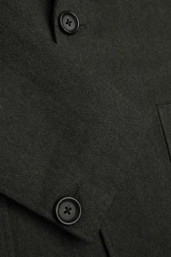 Mansfield herringbone cotton and wool-blend blazer