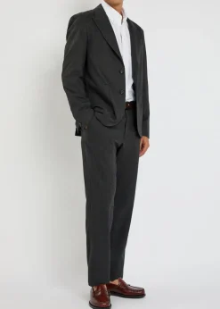 Mansfield herringbone cotton and wool-blend blazer