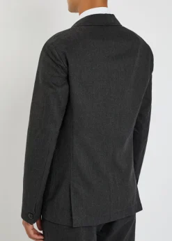 Mansfield herringbone cotton and wool-blend blazer