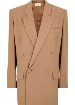 Manteau Oversized silk-chiffon blazer