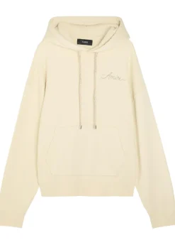 Ma Quad Checkerboard logo-embroidered hooded cotton sweatshirt