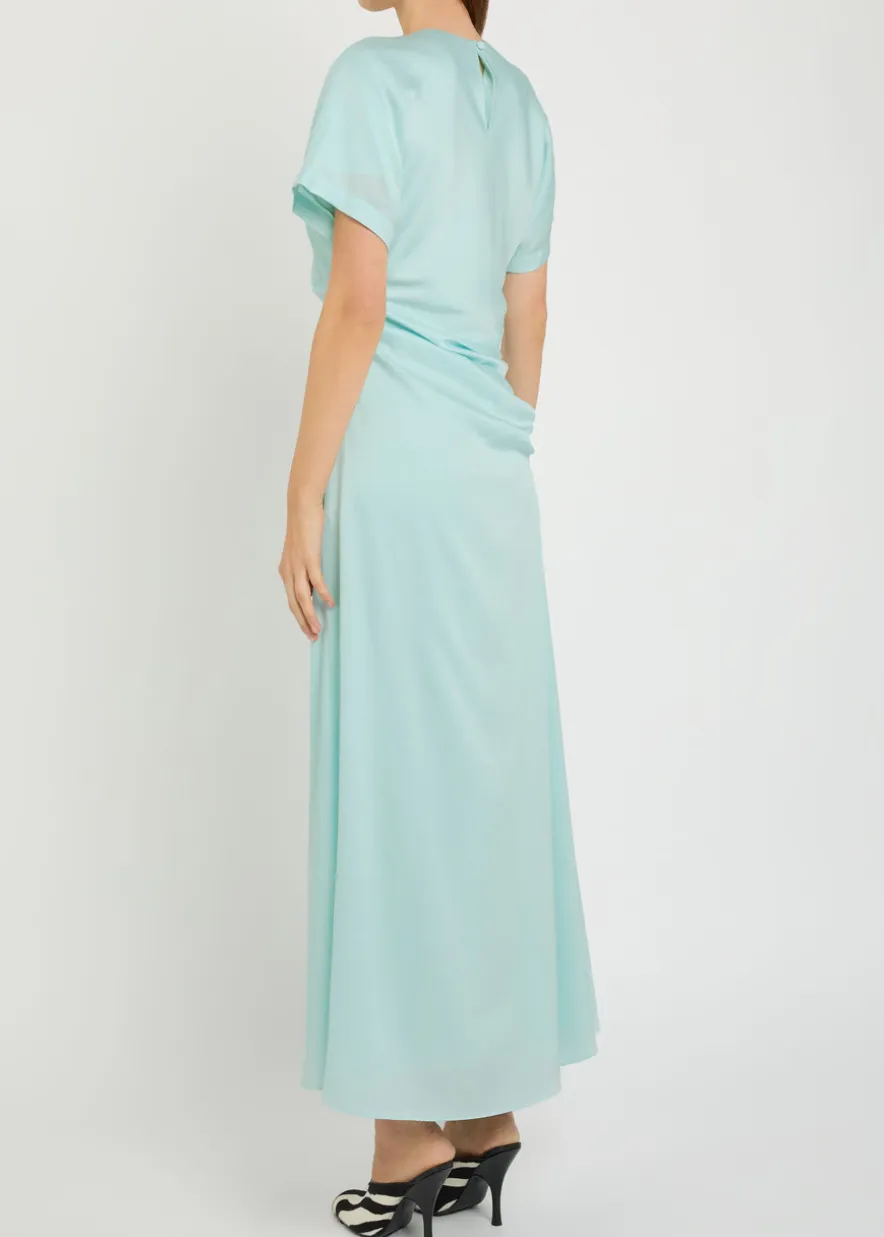 Marabella draped satin maxi dress
