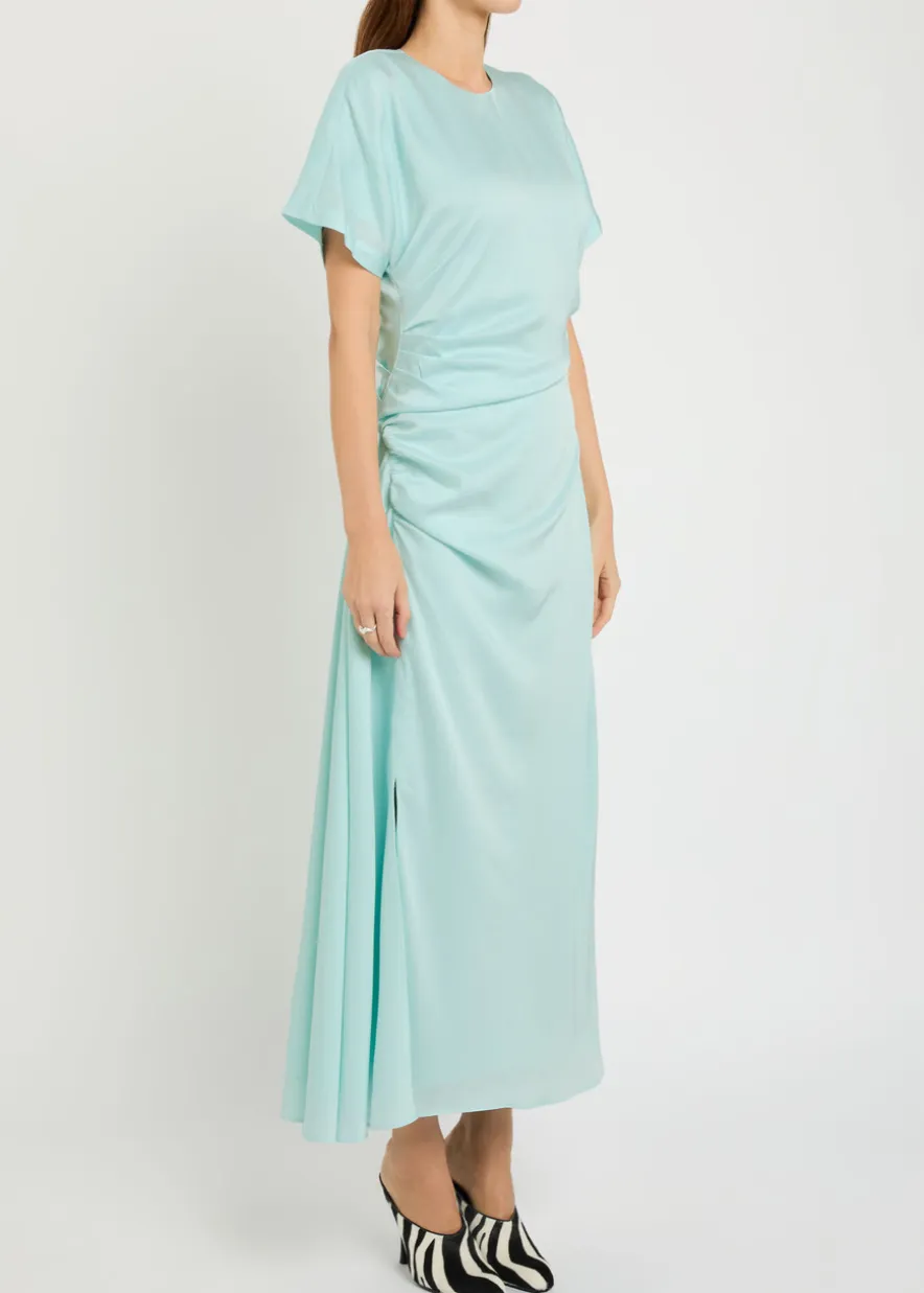Marabella draped satin maxi dress
