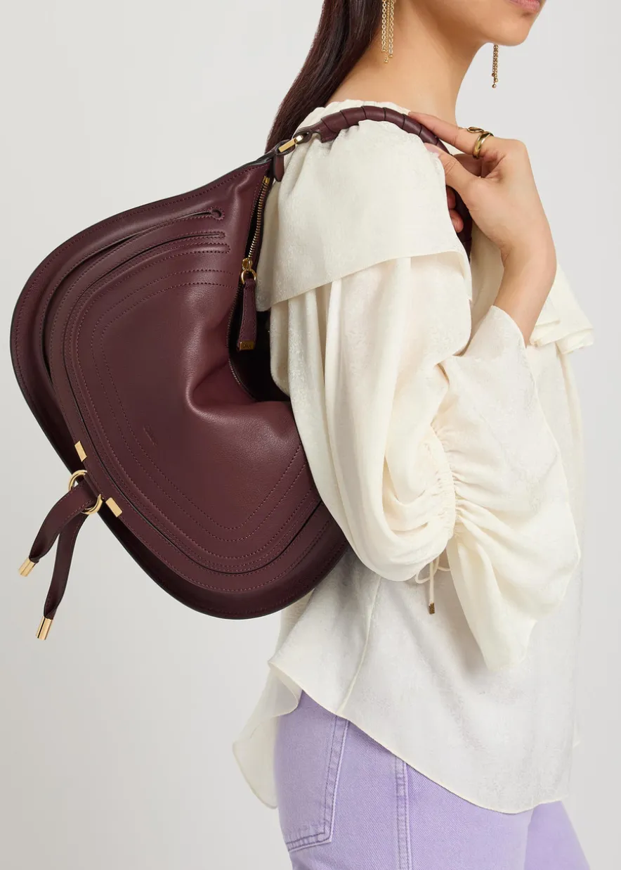 Marcie medium leather shoulder bag