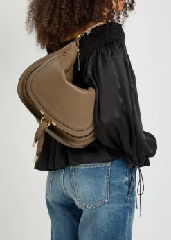Marcie medium leather shoulder bag