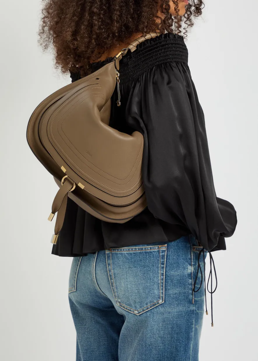 Marcie medium leather shoulder bag