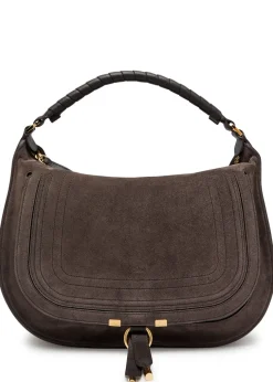 Marcie medium suede shoulder bag