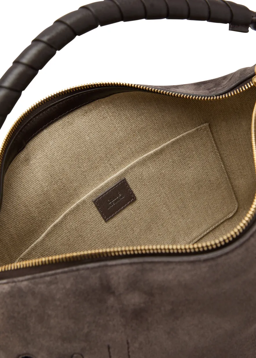 Marcie medium suede shoulder bag