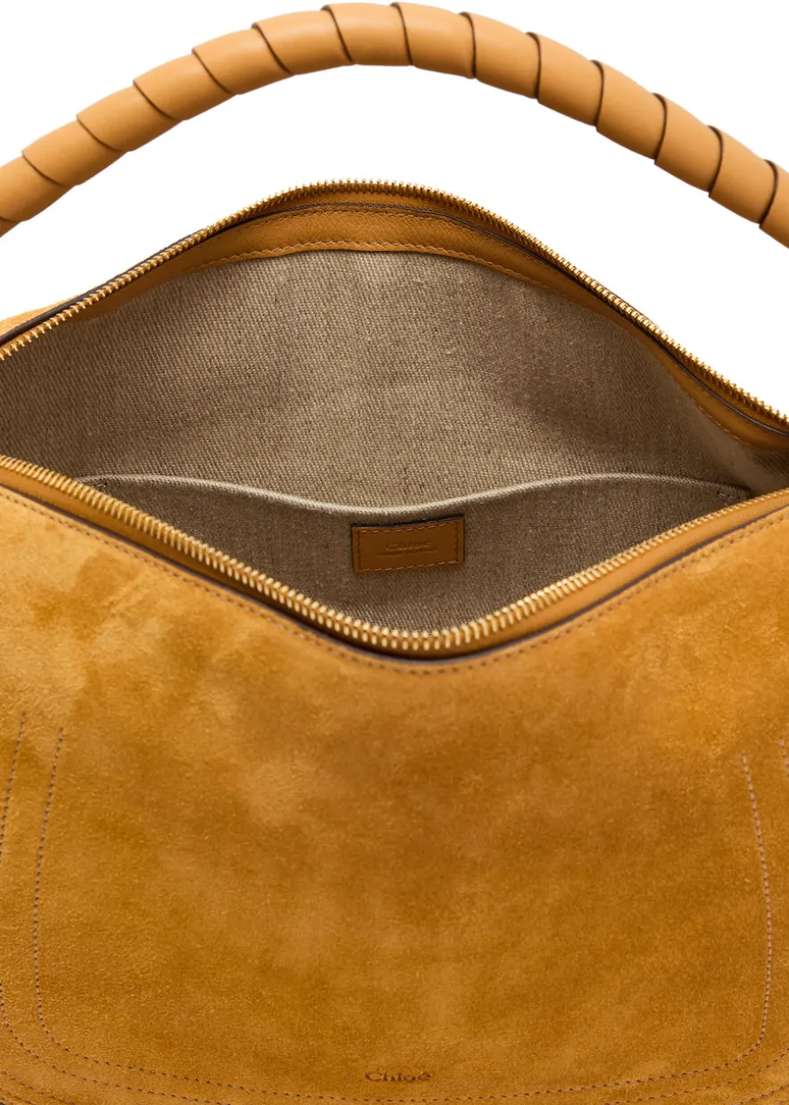 Marcie medium suede shoulder bag