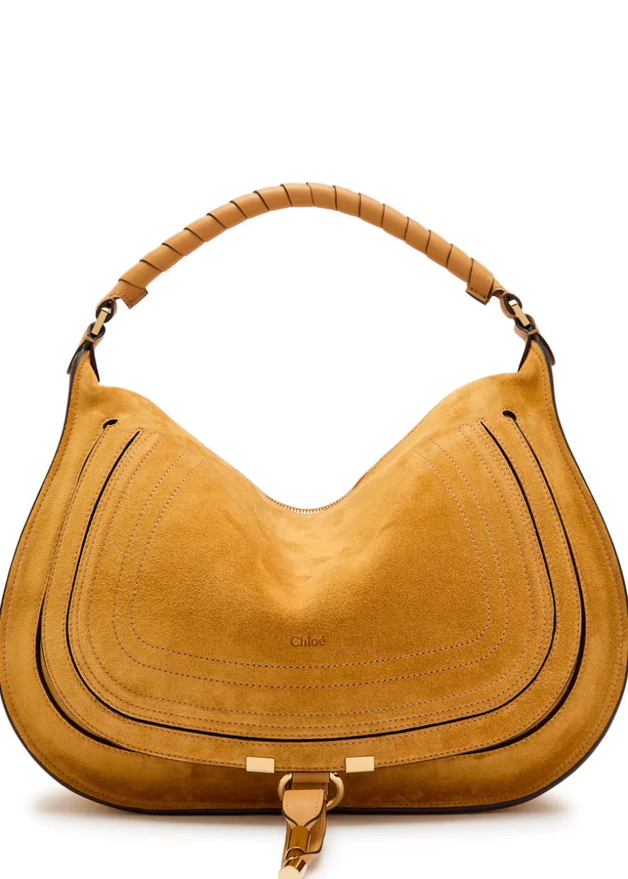 Marcie medium suede shoulder bag