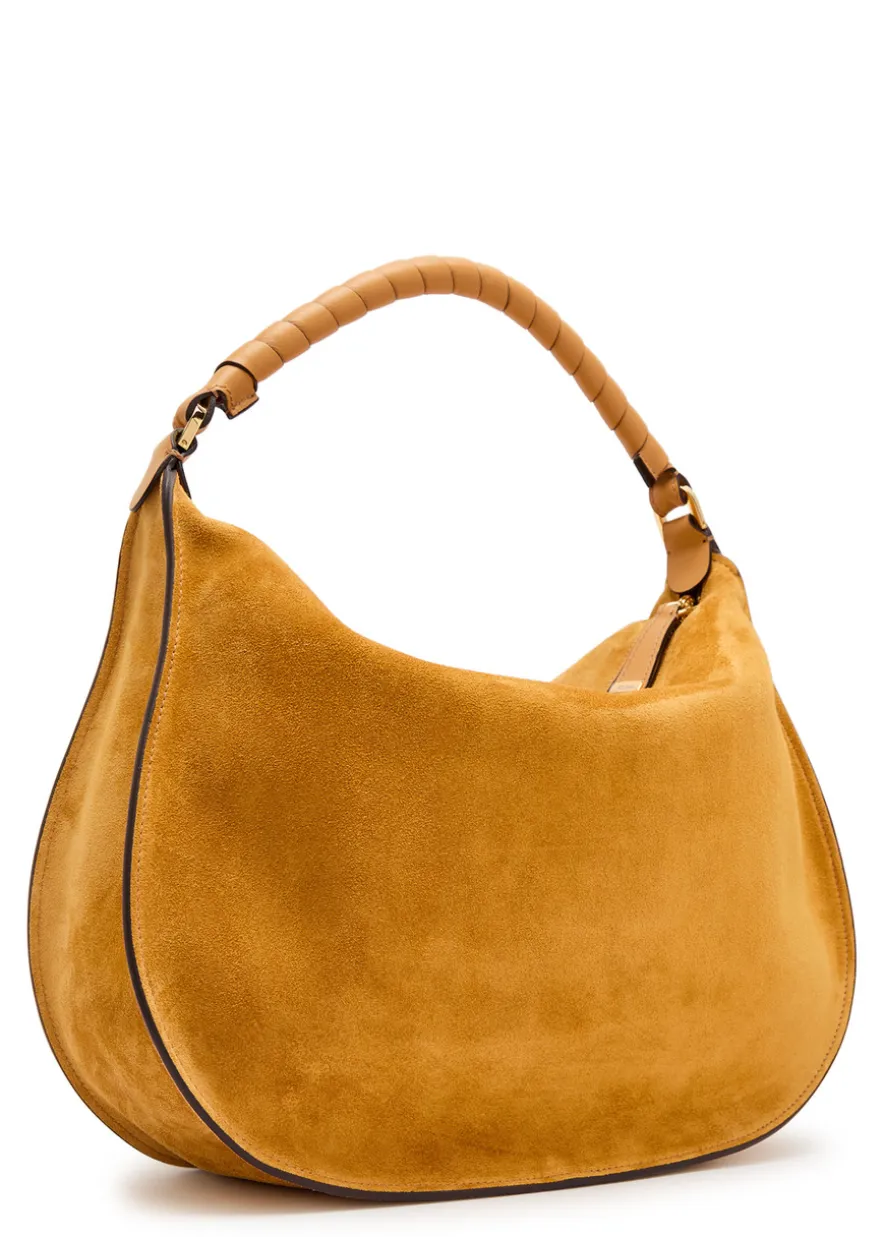Marcie medium suede shoulder bag