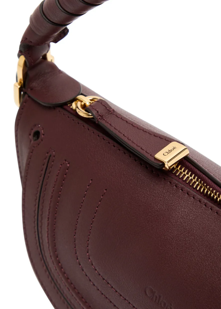 Marcie mini leather shoulder bag