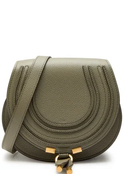 Marcie small grained leather saddle bag