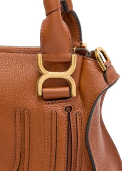 Marcie small grained leather shoulder bag