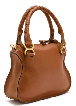 Marcie small grained leather shoulder bag