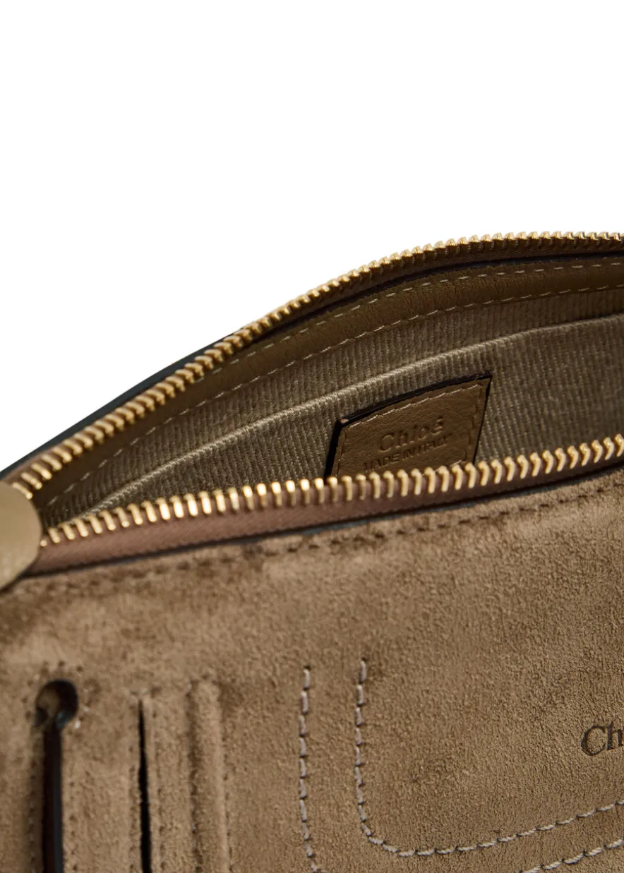 Marcie small suede shoulder bag