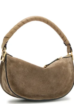 Marcie small suede shoulder bag