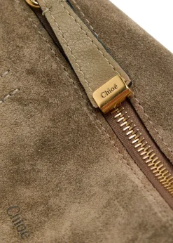 Marcie small suede shoulder bag