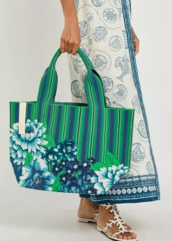 Margo jacquard knit tote bag