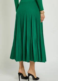 Margoux ribbed stretch-knit midi skirt