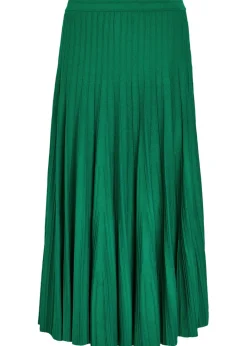 Margoux ribbed stretch-knit midi skirt