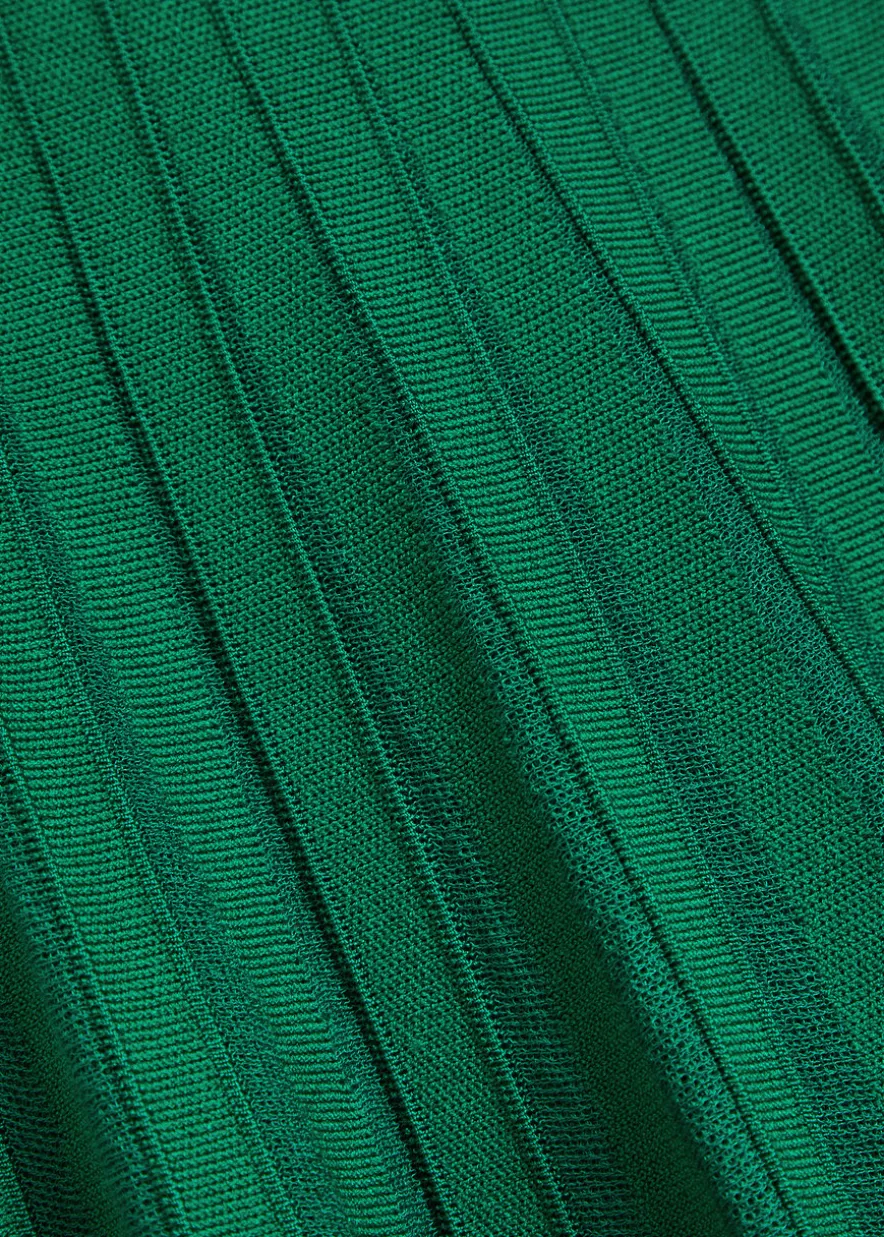 Margoux ribbed stretch-knit midi skirt