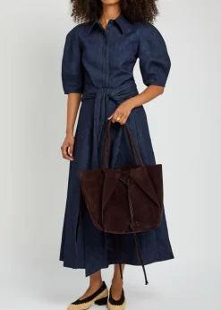 Marija suede tote bag