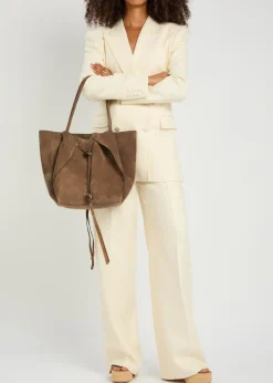 Marija suede tote bag