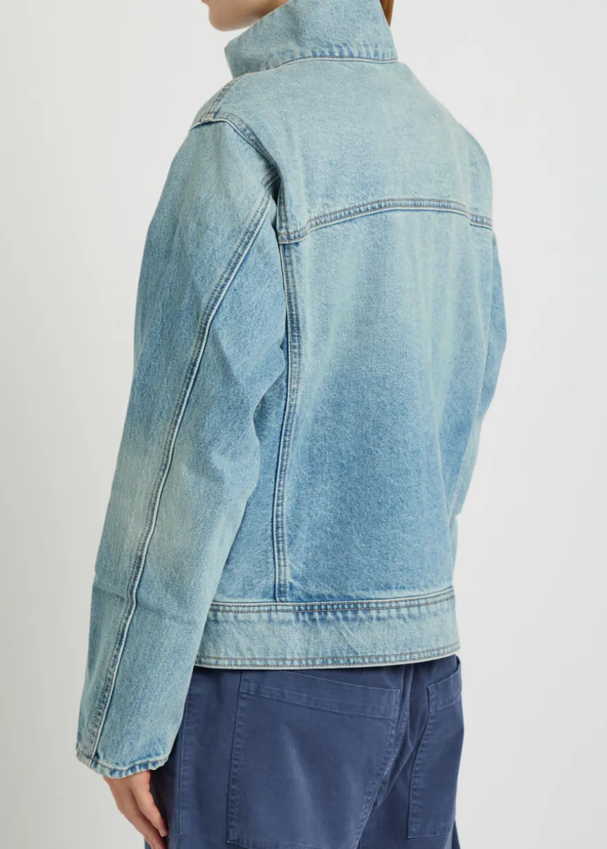 Marilou high-neck denim jacket
